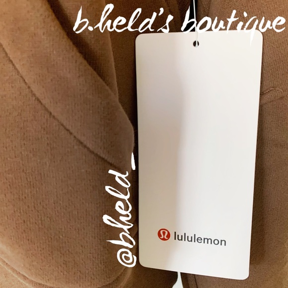 lululemon Scuba Oversized Full-Zip Hoodie Java Brown Gold Zipper Size XS/S NWT - Picture 4 of 15